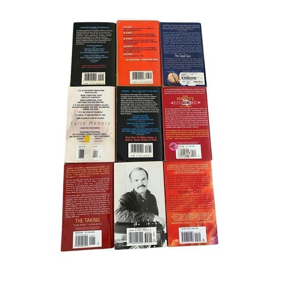 Lot Of 9 Dean Koontz Paperback Book Set Fiction Novel - Picture 2 of 6